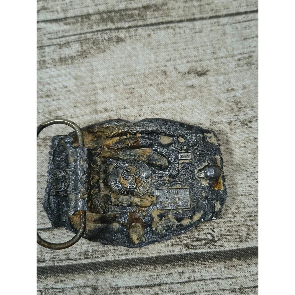 Siskiyou Buckle Co Vintage 80s Color Aircraft Buckle